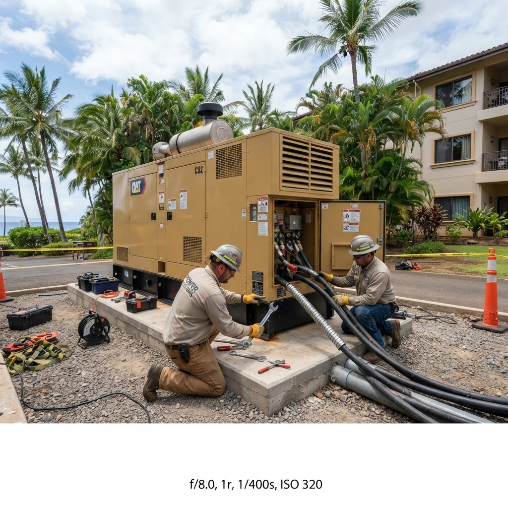 Industrial standby generator installation [placeholder project image]